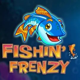 Fishin Frenzy slot logo by Blueprint Gaming at OneRush Casino