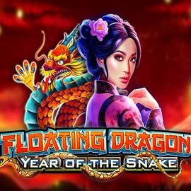 Floating Dragon Year of the Snake slot logo by Pragmatic Play at OneRush Casino