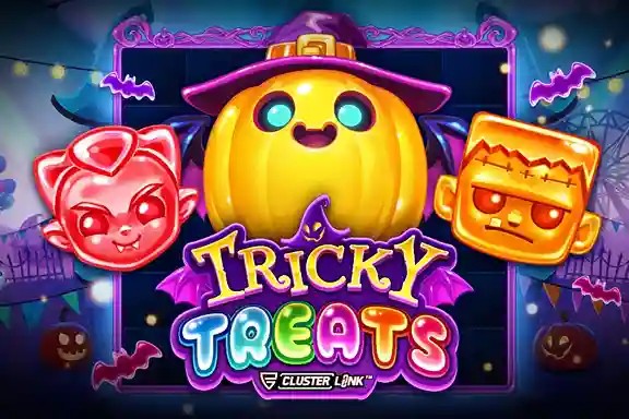 Tricky Treats slot logo by Push Gaming at OneRush Casino